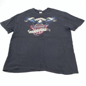 2013 Harley Davidson El Paso Texas Flag Short Sleeve T-Shirt Size XL Adult Black